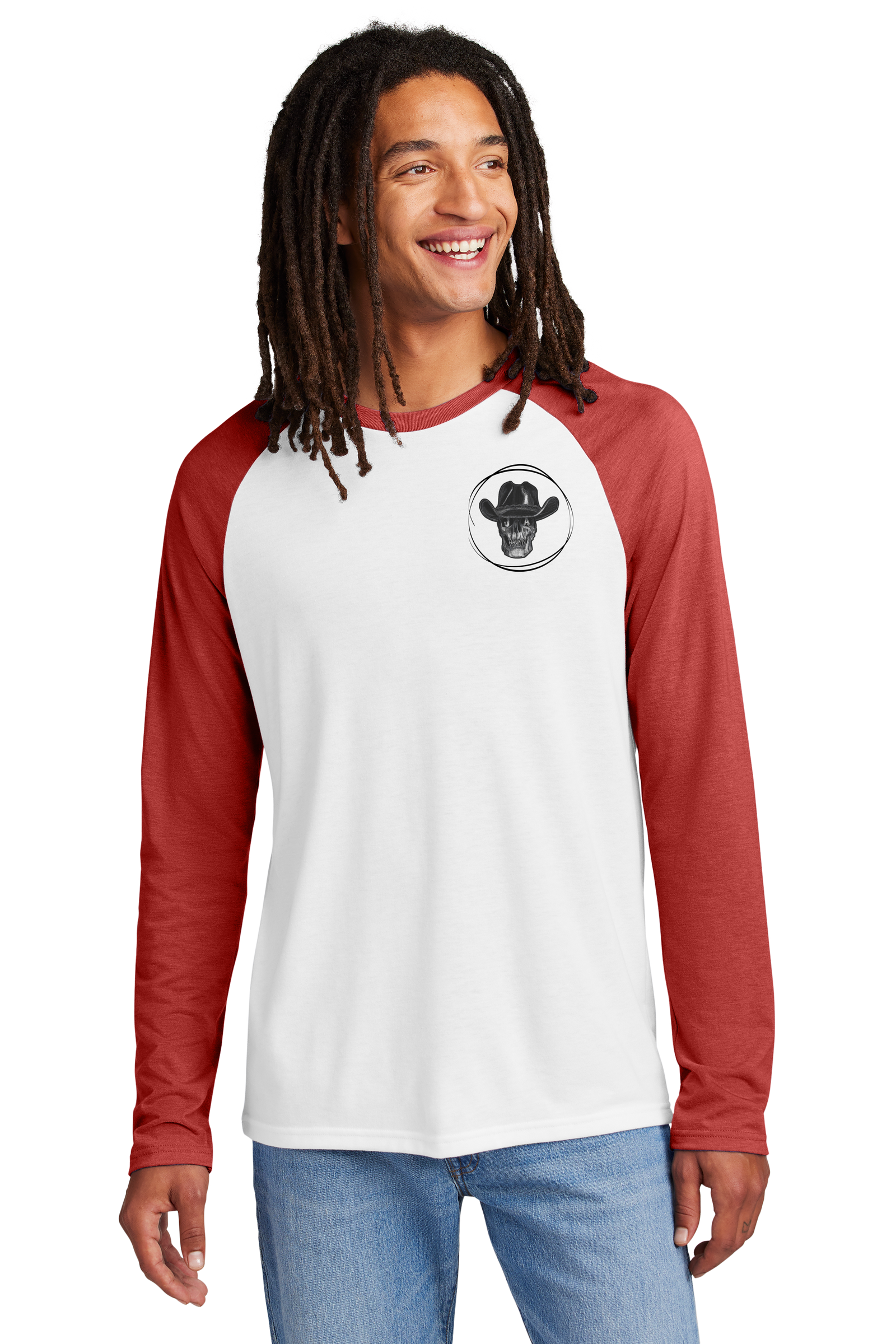 Courageously Baseball Red Sleeve T-shirt