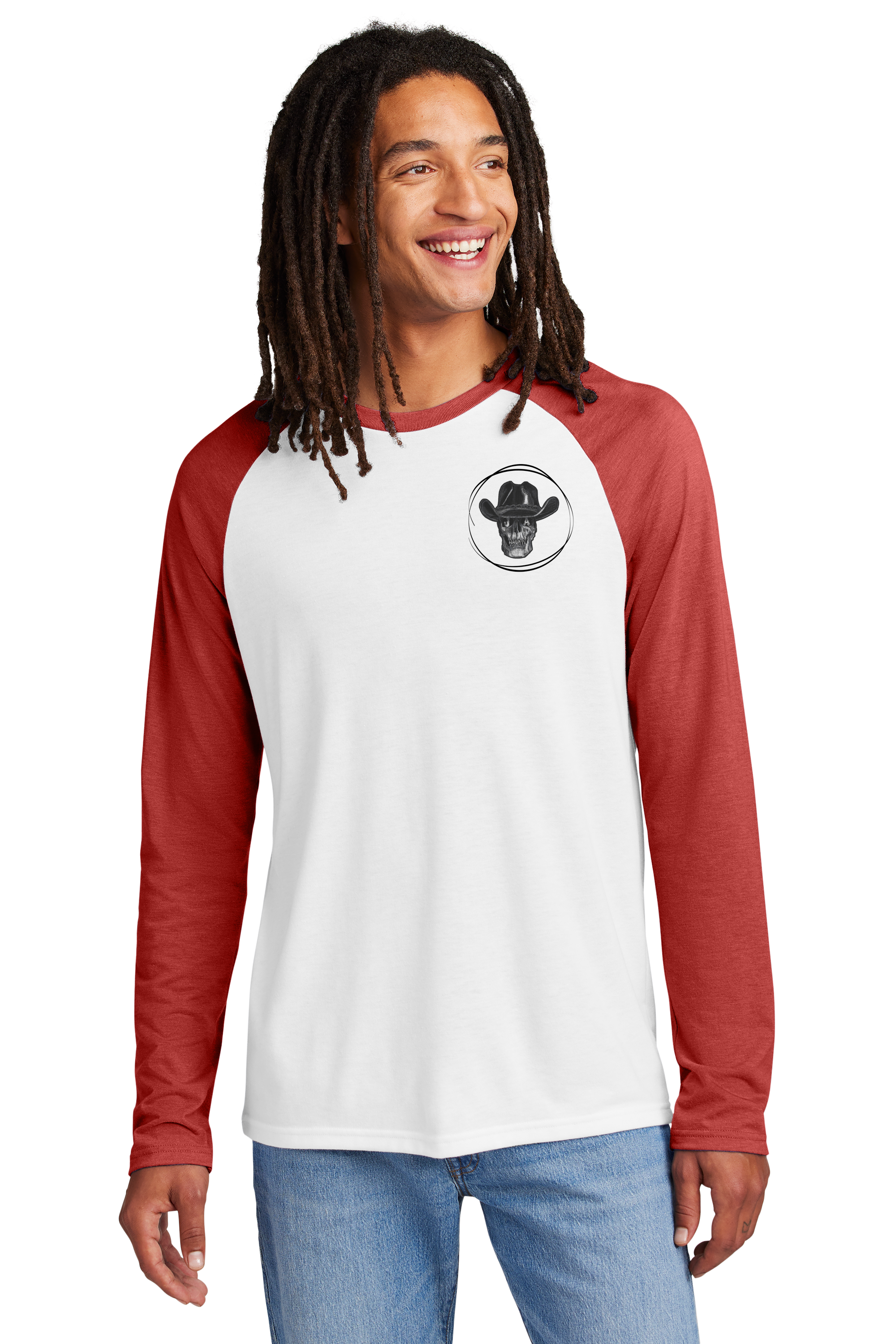 Courageously Baseball Red Sleeve T-shirt